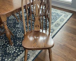 Solid Oak dining chair (matches table)