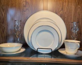 China - Service for 12 piece - "Minton" - Bridal Veil Pattern. Pieces sold separately or Set pricing.