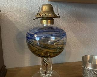 Glass lamp base