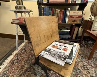 vintage desk & books