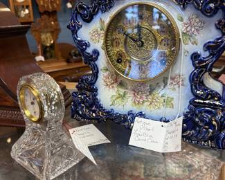 beautiful collection of antique clocks restored by a master clocksman