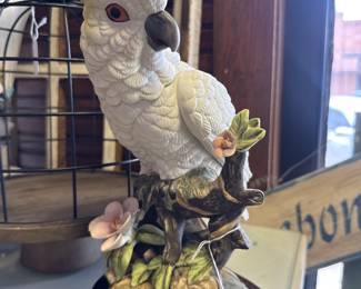 vintage parrot figurine