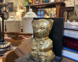 brass bear bookends