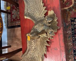 Very large and heavy brass eagle 