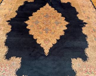 8’x12’ blue and cream rug
