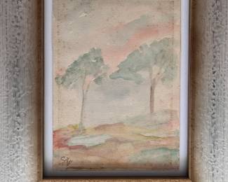 1930s watercolor