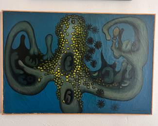 1950s surrealist painting NYC artist