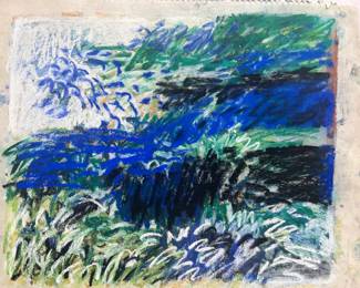 1960s Edith Isaac Rose NYC pastel drawing NYC