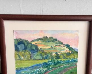 Napa watercolor landscape
