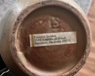 Frances Senska clay pitcher