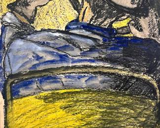 1960s Bay Area Pastel & Gouache 26'x36'