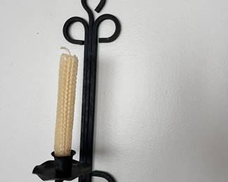 Forged Iron gothic candle holder