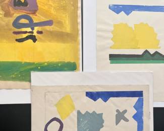 1960s Edith Isaac Rose paintings NYC