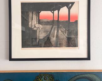 1970s lithograph CA gold country