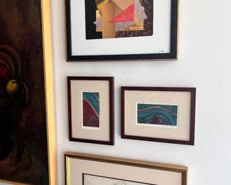 Collection of collage, prints and drawings