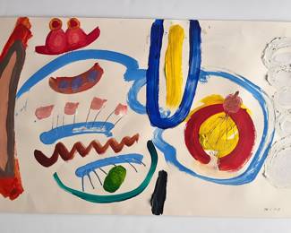 1963 Selma Moskowitz abstract painting
