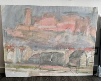 Large landscape painting
