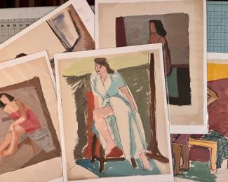 1950s Bay Area figurative paintings