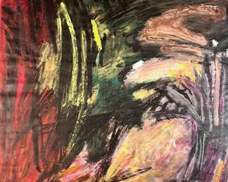 1960s Bay Area Abstract Expressionist 26'x36'