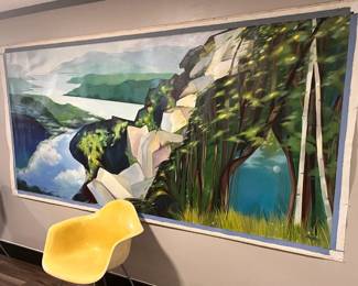 9 foot Abstract Landscape