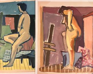 1950s Bay Area figurative paintings