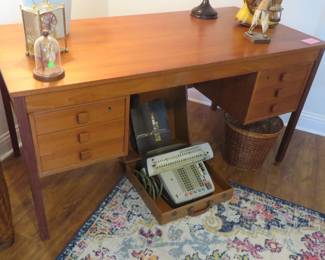 Domino Danish Modern teak desk
