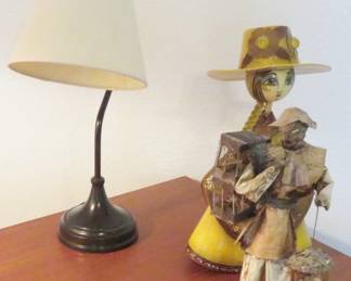 Mexican folk art, Ott-Lite desk lamp
