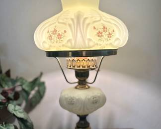 Victorian hurricane lamp