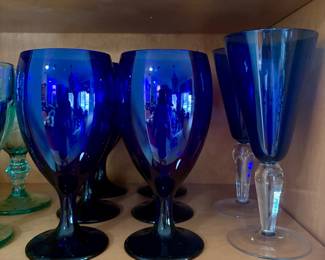 Cobalt glasses