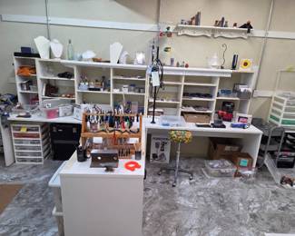 Filled craft room