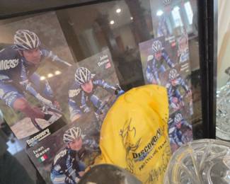 Discovery Channel Pro Cycling team pics & signed hat