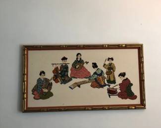 Embroidered wall decor