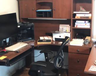 Large Desk and office chair