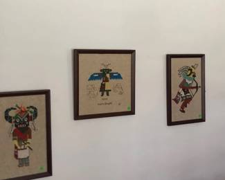 Vintage Embroidered wall art