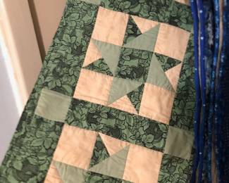 Vintage hand quilted runner