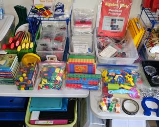 Tons of Teaching Supplies!  ***We do not give out prices before the sale starts ***No holds or pre-sales on ANY item***