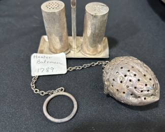 Silver S&P and Silver tea Nut