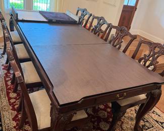 Stanley Furniture Table with 10 Chairs