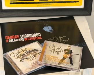 George Thorogood Signed Record and CD’s