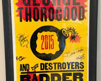 George Thorogood Signed Poster
