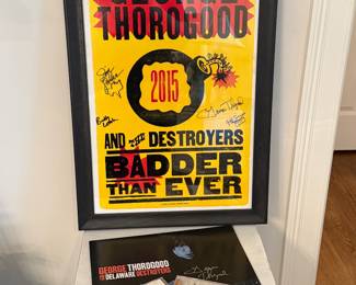 George Thorogood Signed Poster, Record and CD’s