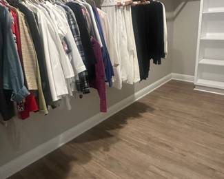 Assorted men’s and women’s clothing/shoes/handbags