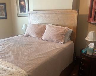 Pottery barn pine queen storage bed