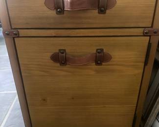 Pottery barn pine nightstand 