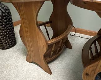 Oak Magazine Racks Side Tables