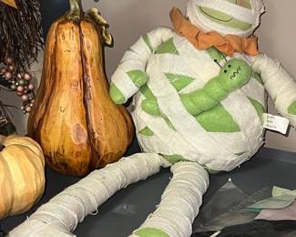 Halloween Mummy Plush Toy with Pumpkin