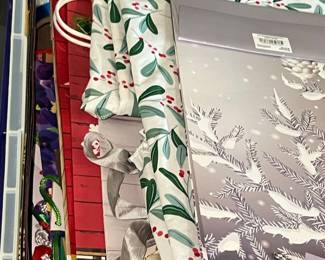 Assorted Christmas Gift Wrap and Ribbons