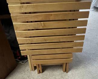 Folding Side Table Set