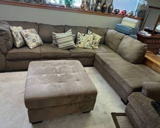 Ashley Sectional Sofa with Ottoman