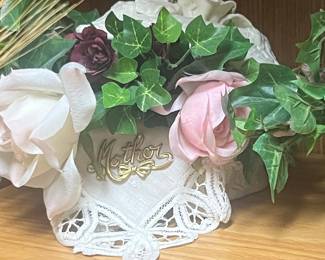 Mother's Day Floral Arrangement with Lace Basket